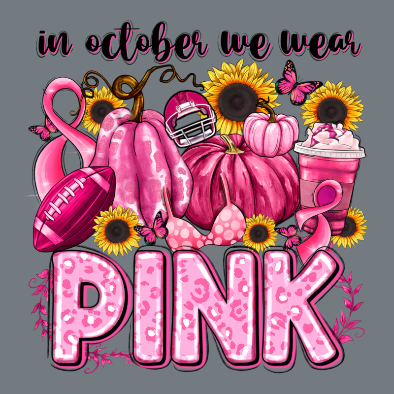 In October We Wear Pink Football Heavyweight Sweatshirt by LillyAllenDesigns | Teevron