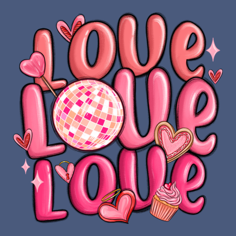 Love Love Love Valentines Day Vintage Hoodie by MaliasSmallBusiness | Teevron