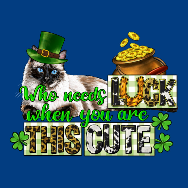 St. Patrick's Cat Who Needs Luck When You Are This Premium Sweatshirt by CowGirlArtShop | Teevron