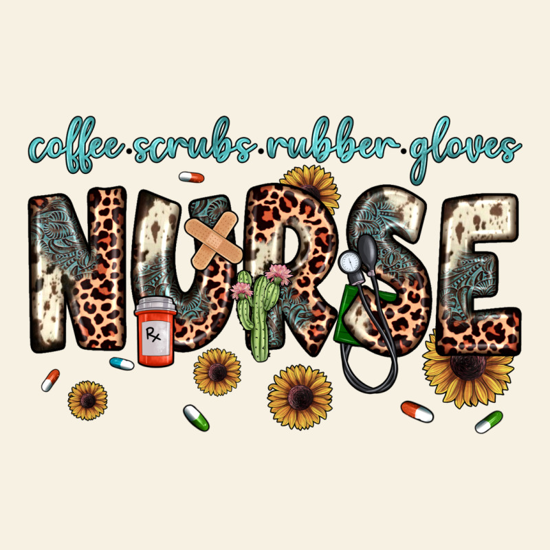 Nurse Coffee Scrubs Rubber Gloves Vintage Tee by JahusDesignShop | Teevron