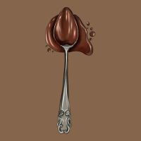 Spoon With Chocolate Premium Tee | Teevron