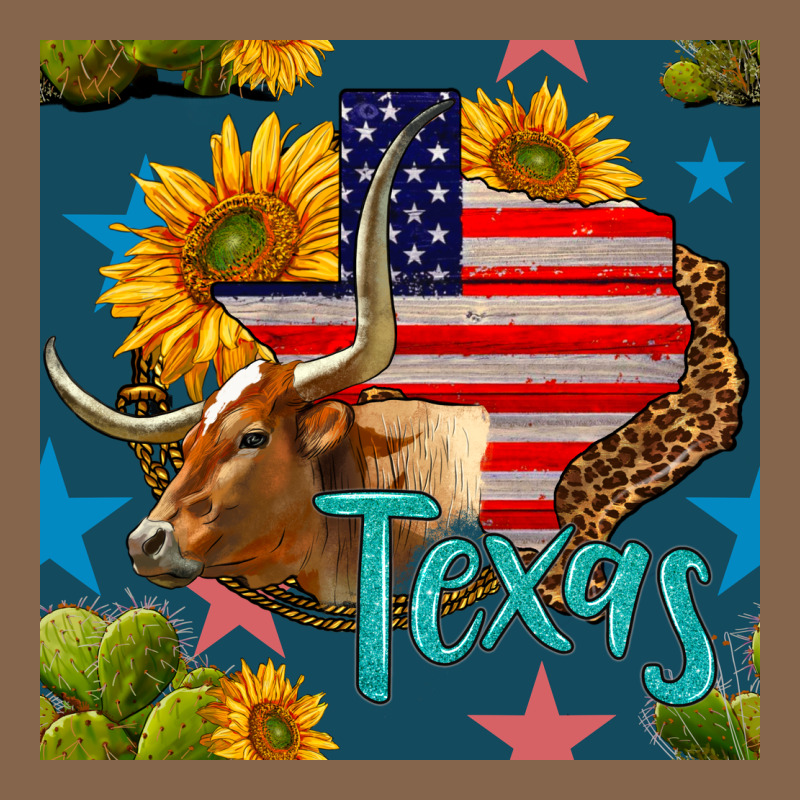 4th Of July Texas Map With Cow Seamless Pattern Premium Tee by BundleAndBundleShop | Teevron