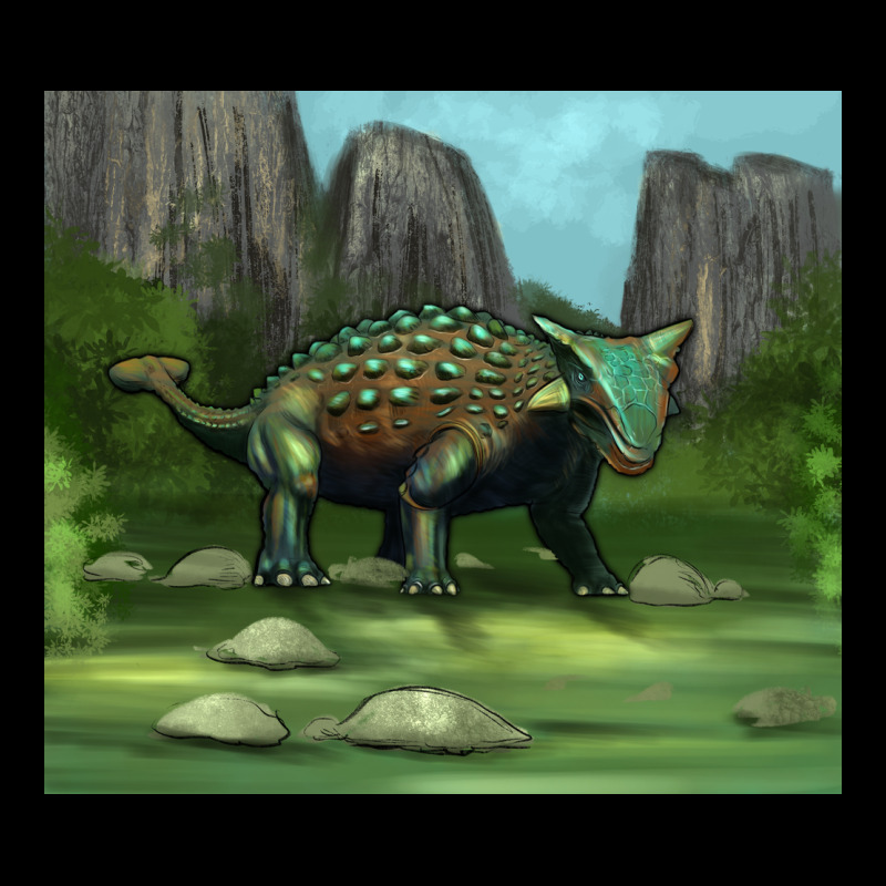 Ankylosaurus Tumbler Heavy Core Tee by Artiststas | Teevron