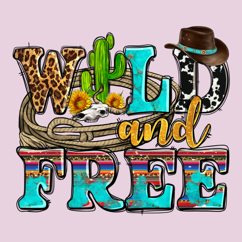 Wild And Free With Cactus Ladies Tee by AdoDesignShop | Teevron