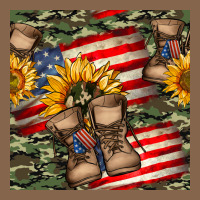 Usa Flag With Army Boot Seamless Pattern Premium Tee | Teevron