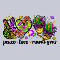 Peace Love Mardi Gras Heavyweight Hoodie | Teevron