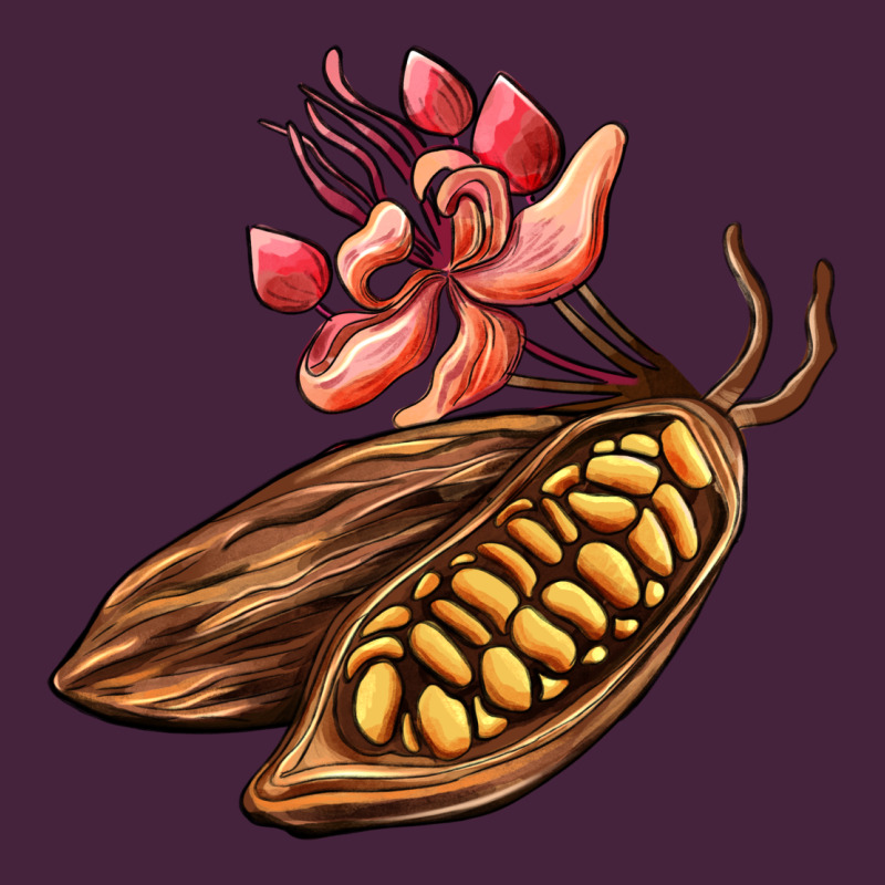 Cacao Beans And Flowers Premium Tee by AdoDesignShop | Teevron