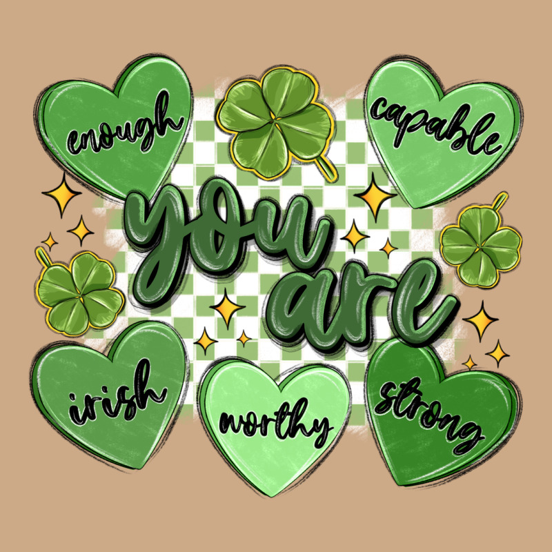 St. Patrick's Day Positive Affirmations Vintage Hoodie by MaliasSmallBusiness | Teevron