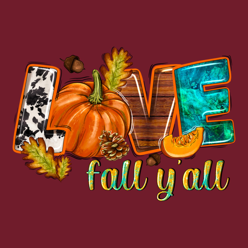 Love Fall Y'all Zipper Hoodie by NancyCooperArtShop | Teevron