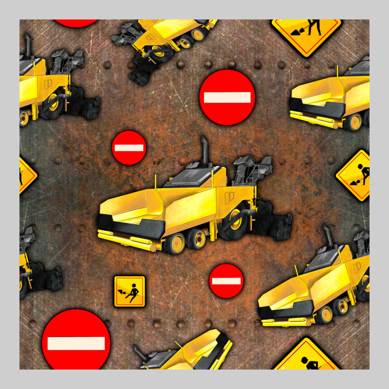 Asphalt Paver Seamless Pattern Premium Tee by BundleAndBundleShop | Teevron