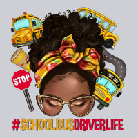 School Bus Driver Life Afro Messy Bun Classic Tee | Teevron