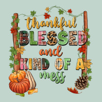 Thankful Blessed And Kind Of A Mess Zipper Hoodie | Teevron