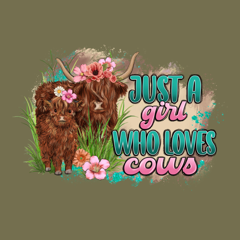 Just A Girl Who Loves Cows Vintage Hoodie by MaliasSmallBusiness | Teevron