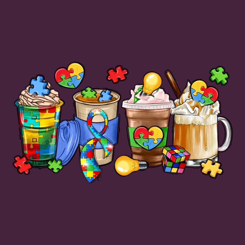 Image Title Puzzlethemed Beverages And Accessories Long Sleeve Tee by LillyAllenDesigns | Teevron