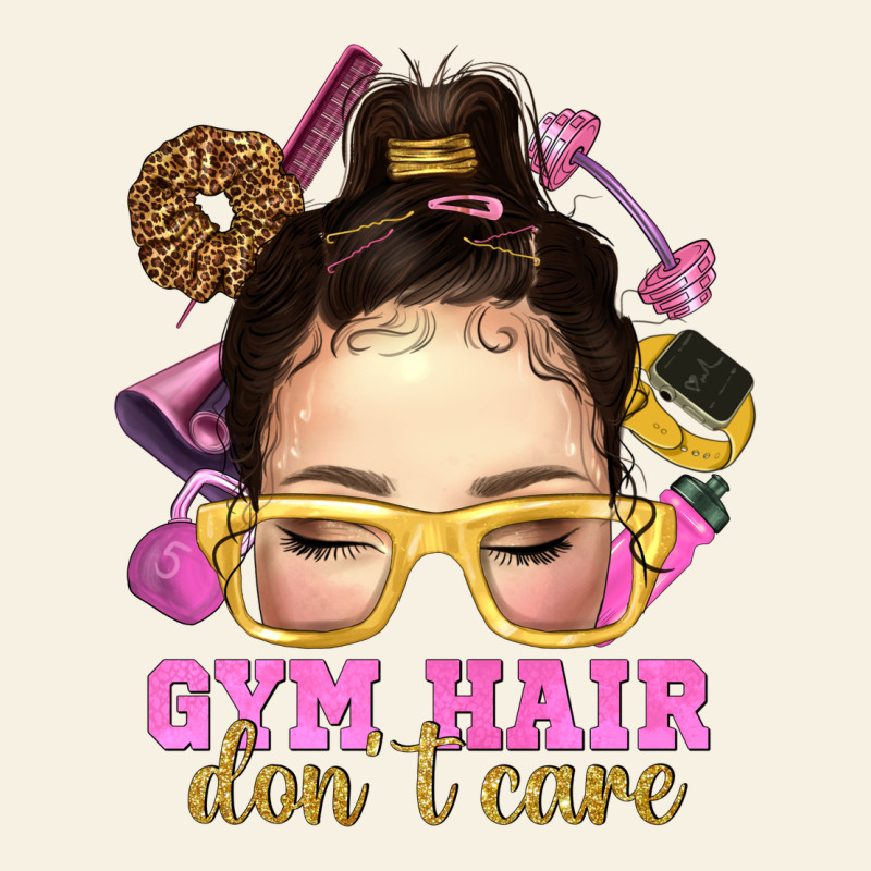 Messy Bun Gym Hair Dont Care Vintage Tee by NancyCooperArtShop | Teevron