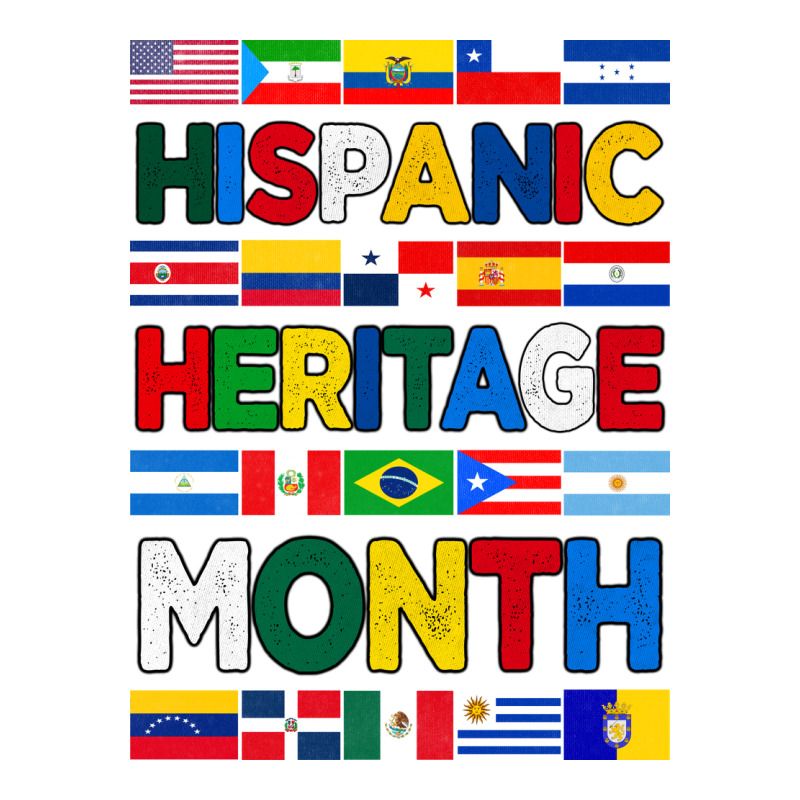 Hispanic Haritage Month Flags Premium Tee by BundleAndBundleShop | Teevron