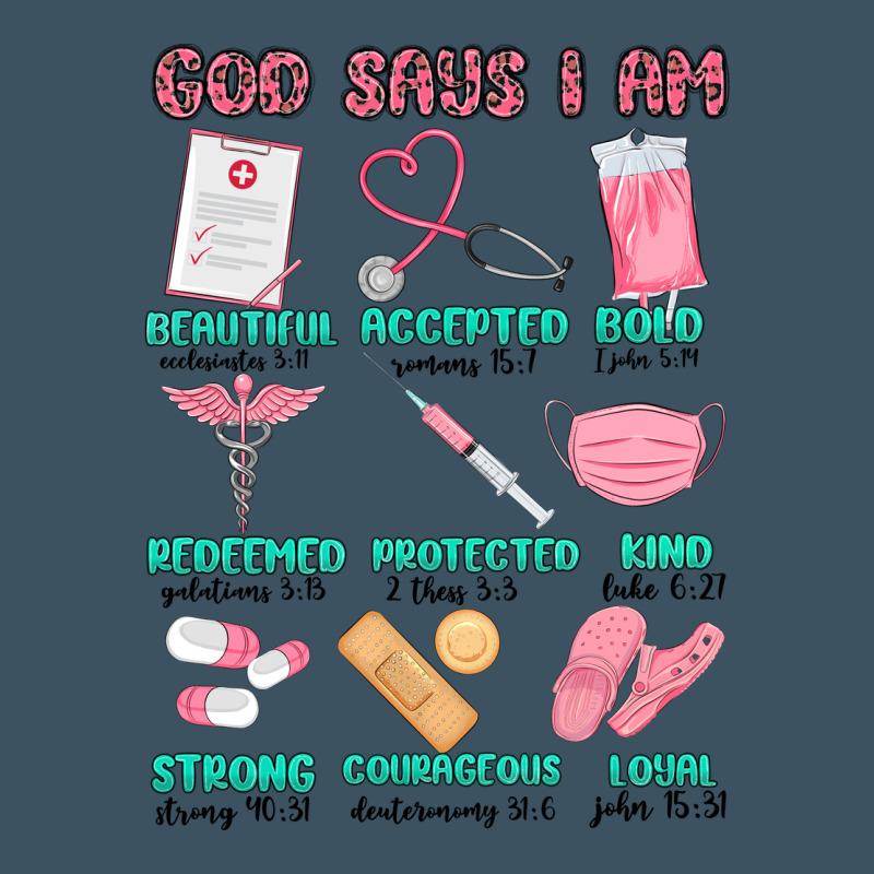 God Says I Am Nurse Urban Heavy Tee by MaliasSmallBusiness | Teevron