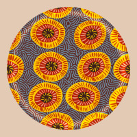 African Fabric Pattern Round Earrings 4 Urban Hoodie | Teevron