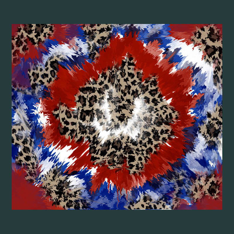 Patriotic Tie Dye Premium Hoodie by CowGirlArtShop | Teevron