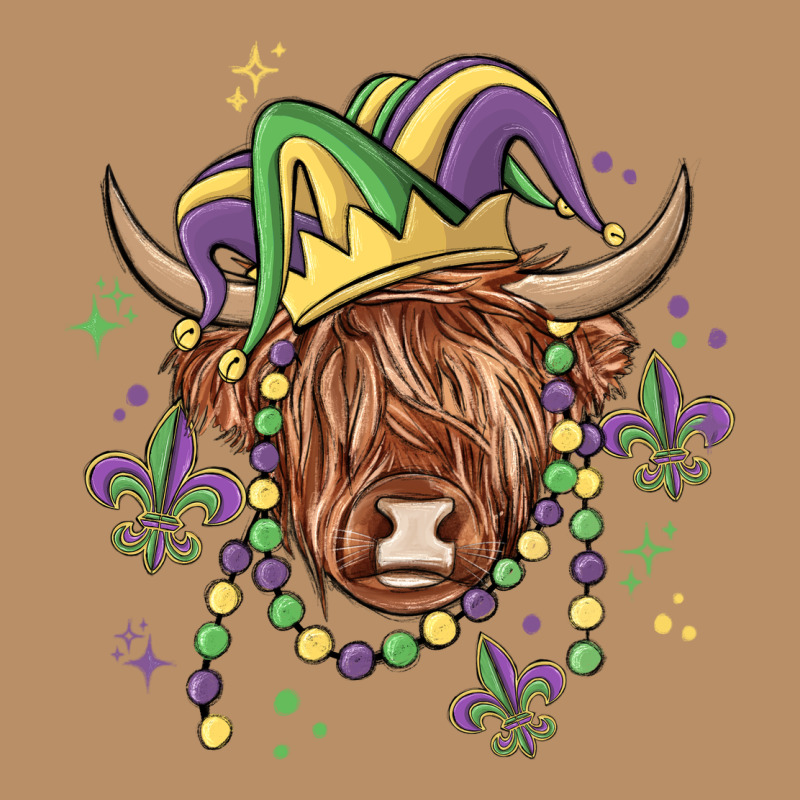 Mardi Gras Cow Vintage Hoodie by MaliasSmallBusiness | Teevron