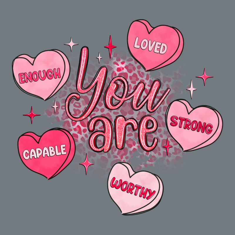 You Are Enough Valentines Day Heavyweight Sweatshirt by LillyAllenDesigns | Teevron