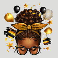 New Year's Eve Afro Messy Bun Zipper Hoodie | Teevron