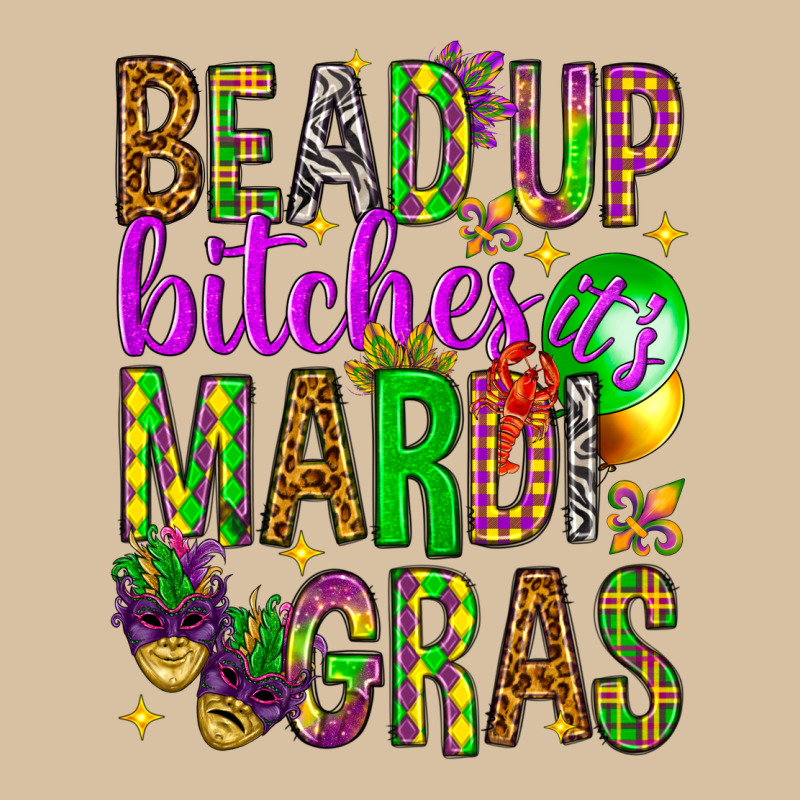 Bead Up Bitches It's Mardi Gras Heavyweight Hoodie by HowdyJamesFarm | Teevron