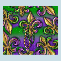 Mardi Gras Fleur De Lis Ladies Tee | Teevron