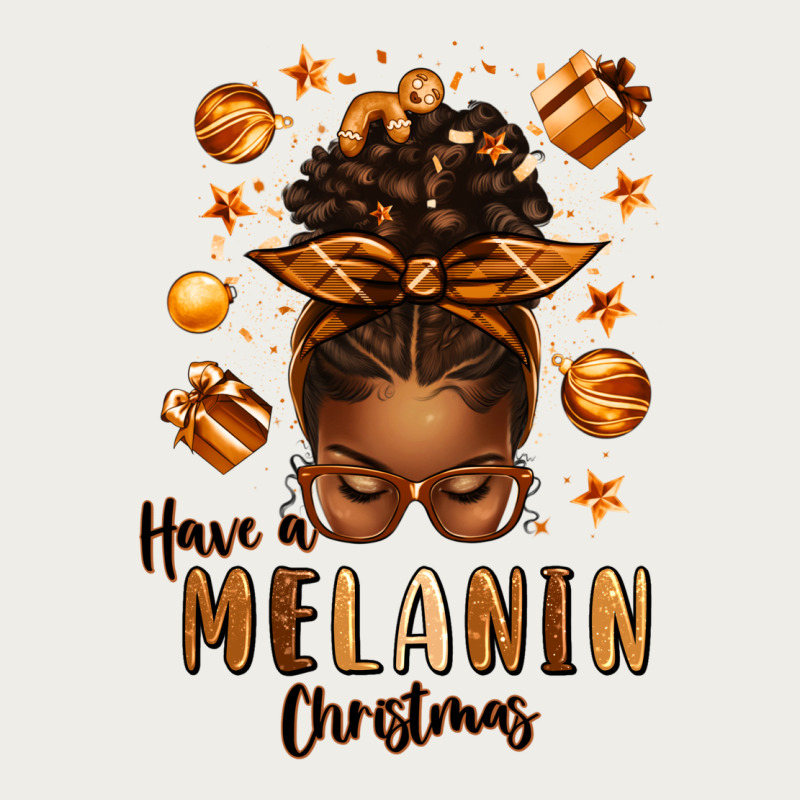 Have A Melanin Christmas Afro Messy Bun Zipper Hoodie by texasbilliewilder | Teevron