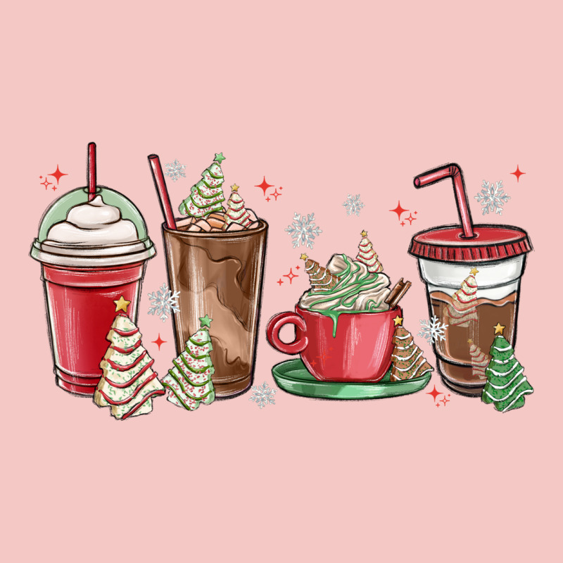 Christmas Tree Cake And Coffee Cups Urban Heavy Tee by MaliasSmallBusiness | Teevron