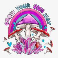 Grow Your Own Way Crystal And Mushroom Urban Heavy Tee | Teevron