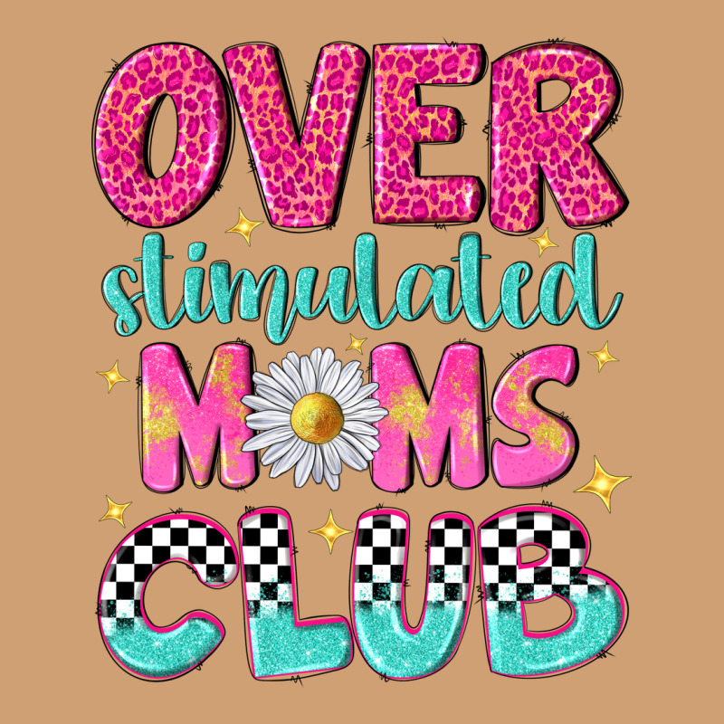 Over Stimulated Moms Club Vintage Tee by NancyCooperArtShop | Teevron