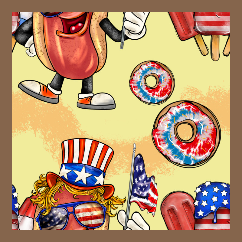 Patriotic Hotdog Ice Cream Donat Premium Tee by BundleAndBundleShop | Teevron