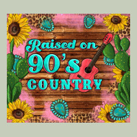 Raised 90's Country Guitar Cactus Sunflower's Ladies Tee | Teevron