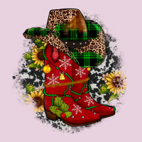 Christmas Cowboy Boots Ladies Tee | Teevron