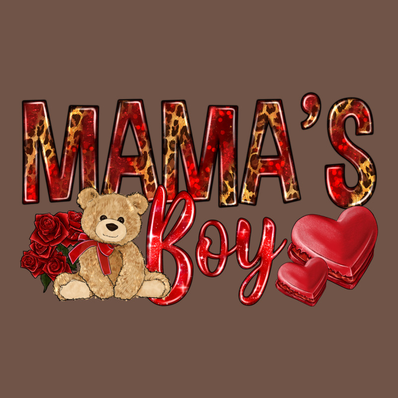 Mamas Boy With Leopard Mother's Day Premium Sweatshirt by HowdyJamesFarm | Teevron