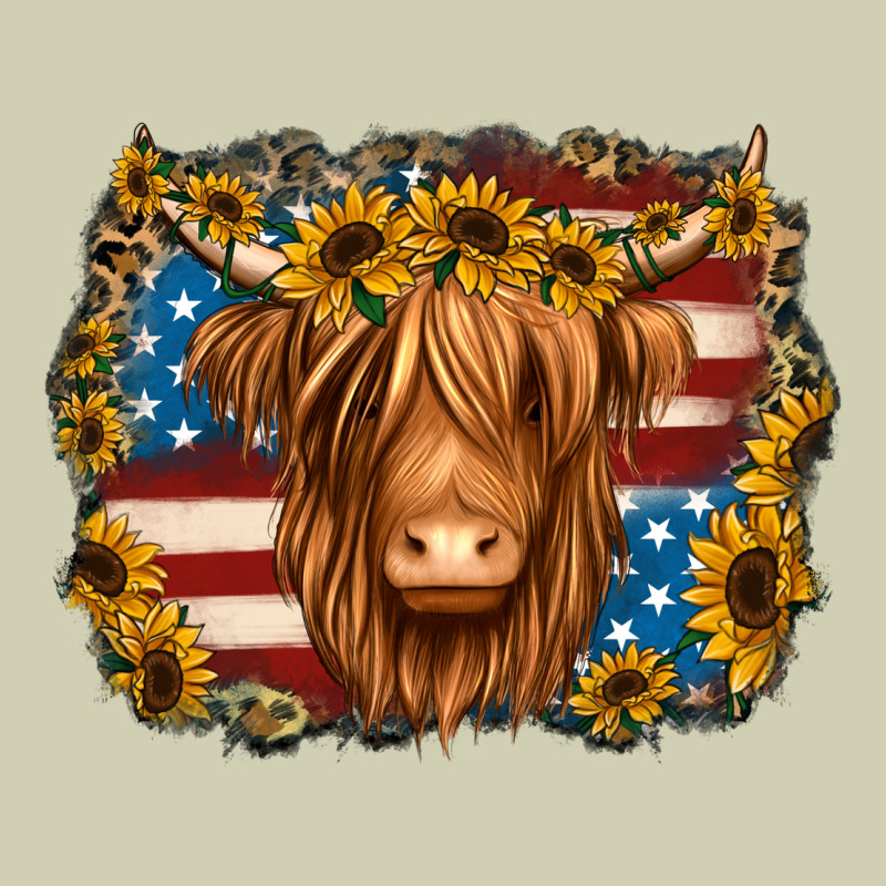 4th Of July Shaggy Cow Heavy Core Tee by Jasminsmagicworld | Teevron