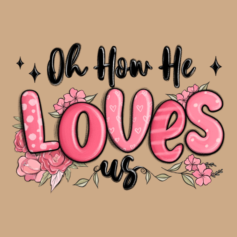 Oh How He Loves Us Vintage Hoodie by MaliasSmallBusiness | Teevron