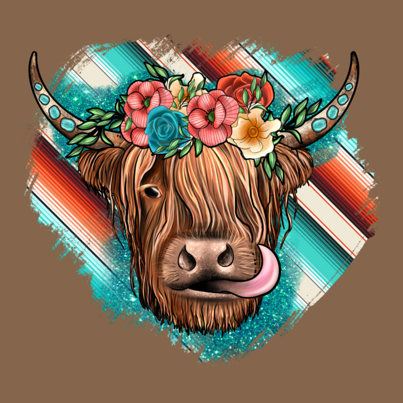 Highland Cow Serape Premium Tee by JahusDesignShop | Teevron