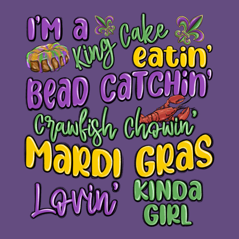 I'm A King Cake Eatin' Mardi Gras Lovin' Kinda Gir Vintage Hoodie by MaliasSmallBusiness | Teevron
