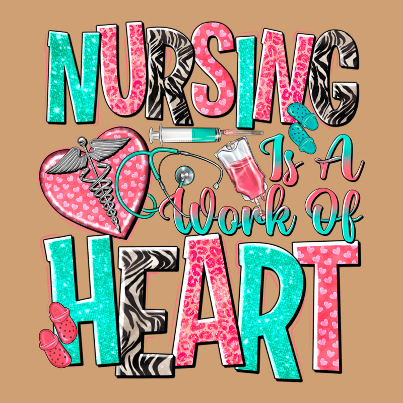 Nursing Is A Work Of Heart Vintage Tee by NancyCooperArtShop | Teevron