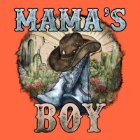Mama's Boy Western Cowboy Boots Cactus Premium Hoodie | Teevron