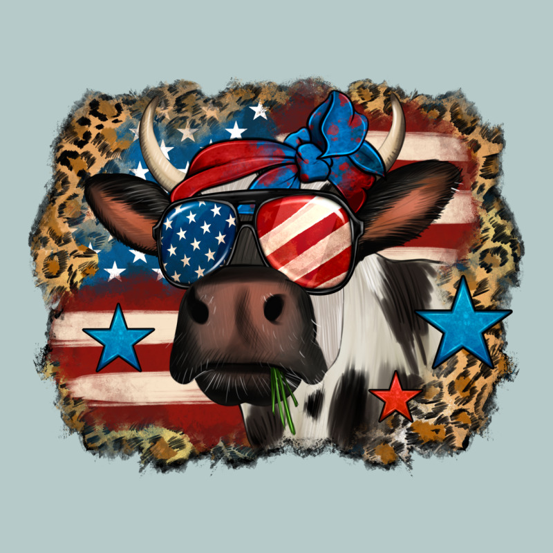 4th Of July Cow Heavy Core Tee by Jasminsmagicworld | Teevron