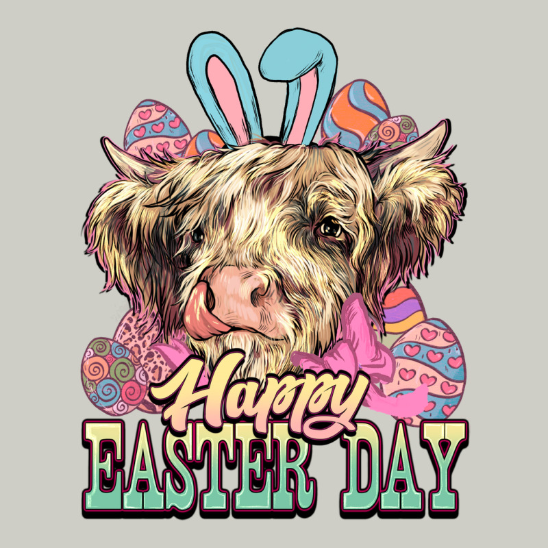 Happy Easter Day Cow Heavyweight Hoodie by HowdyJamesFarm | Teevron