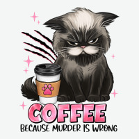 Coffee Because Murder Is Wrong Grumpy Cat Urban Heavy Tee | Teevron
