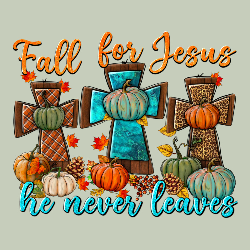 Fall For Jesus He Never Leaves Long Sleeve Tee by BundleAndBundleShop | Teevron