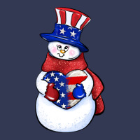 Patriotic Snowman 4th Of July Heavyweight Hoodie | Teevron