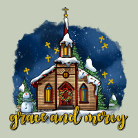 Christmas Church And Snow Grace And Mercy Ladies Tee | Teevron
