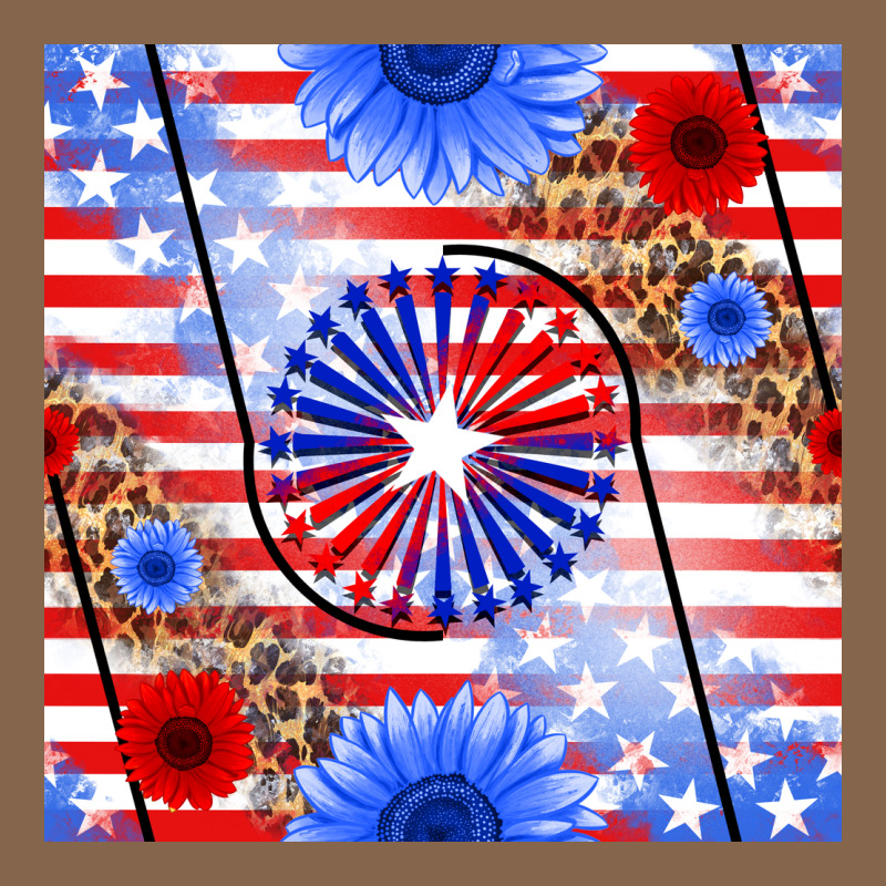 Patriotic Usa Flag And Sunflower Premium Tee by BundleAndBundleShop | Teevron