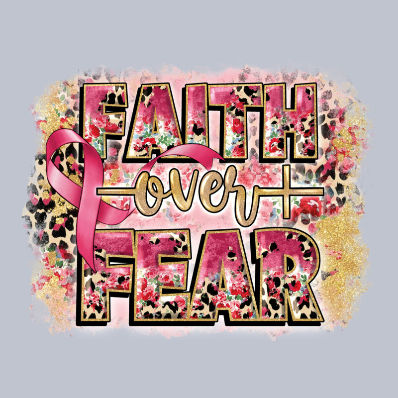 Faith Over Fear Breast Cancer 12 Inches 300 Dpi Premium Hoodie by CowGirlArtShop | Teevron